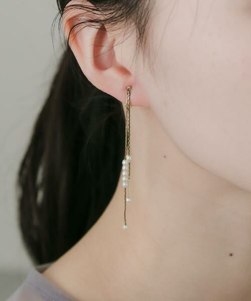 SMELLY / スメリー ピアス・イヤリング | パールチェーンイヤリング | 詳細6