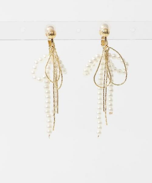 SMELLY / スメリー ピアス・イヤリング | パールリボンモチーフイヤリング | 詳細7