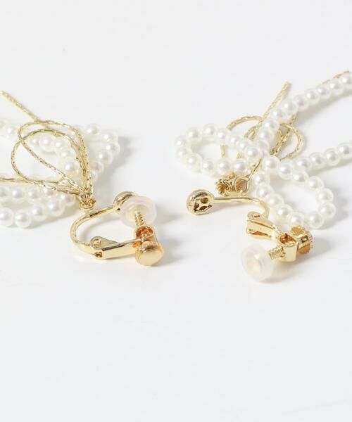 SMELLY / スメリー ピアス・イヤリング | パールリボンモチーフイヤリング | 詳細8