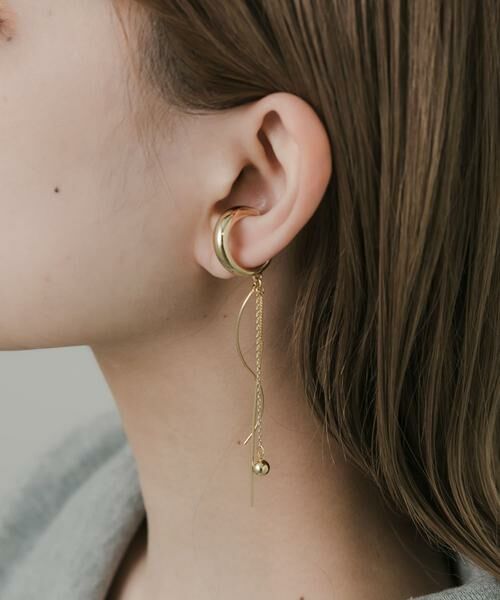 SMELLY / スメリー ピアス・イヤリング | チェーンドロップイヤカフ | 詳細2
