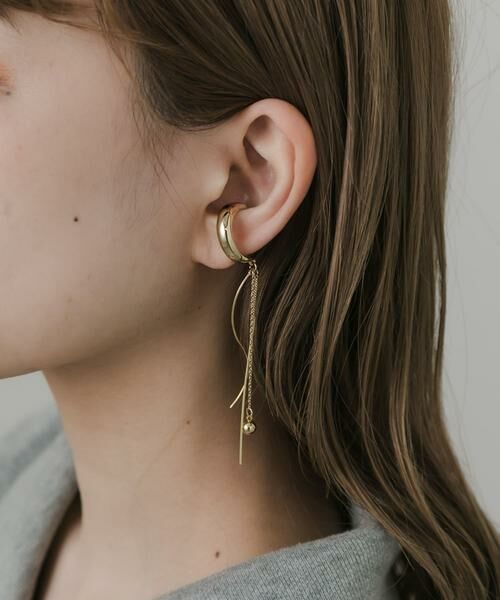 SMELLY / スメリー ピアス・イヤリング | チェーンドロップイヤカフ | 詳細3