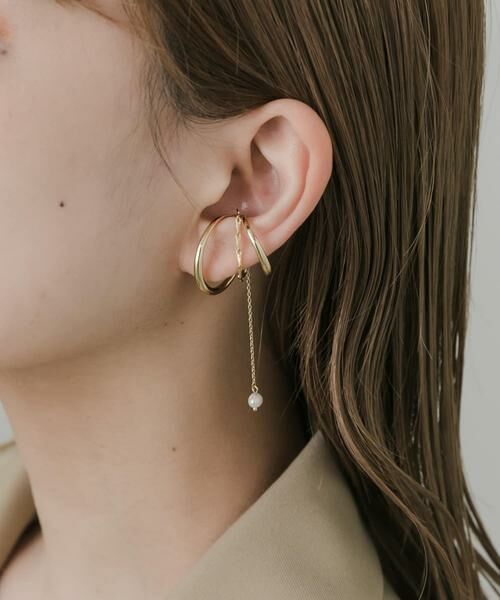 SMELLY / スメリー ピアス・イヤリング | 『WEB/一部店舗限定』ドロップパールイヤカフ | 詳細1