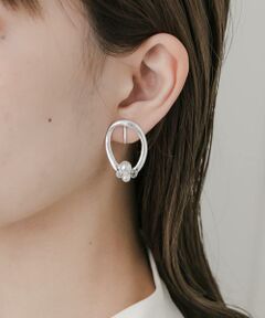 SMELLY / スメリー ピアス・イヤリング | メタルサークルパールイヤリング