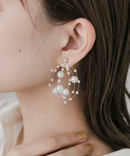 SMELLY / スメリー ピアス・イヤリング | パールシャワーイヤリング | 詳細1