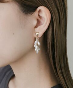 SMELLY / スメリー ピアス・イヤリング | メタルハートパールシャワーイヤリング