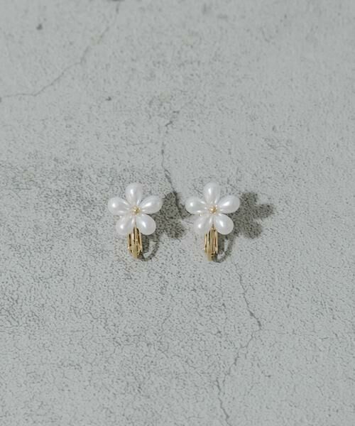 SMELLY / スメリー ピアス・イヤリング | フラワーパールシンプルイヤリング | 詳細1