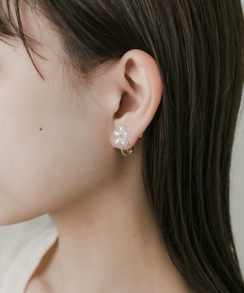 SMELLY / スメリー ピアス・イヤリング | フラワーパールシンプルイヤリング | 詳細2