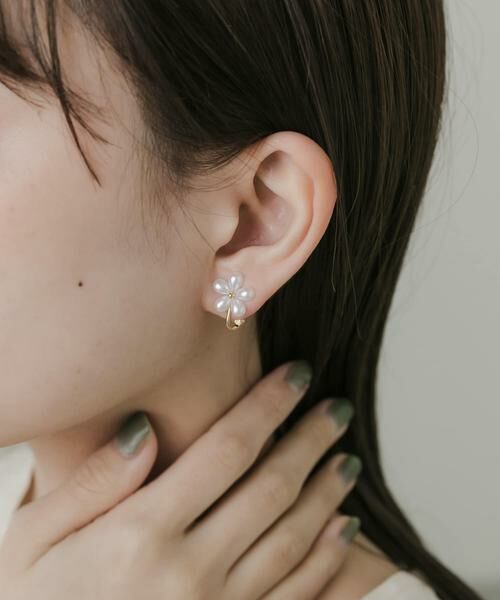 SMELLY / スメリー ピアス・イヤリング | フラワーパールシンプルイヤリング | 詳細3