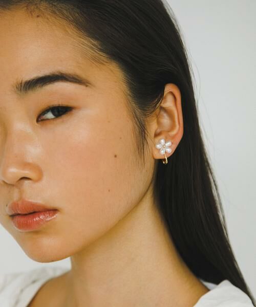 SMELLY / スメリー ピアス・イヤリング | フラワーパールシンプルイヤリング | 詳細6