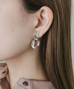 SMELLY / スメリー ピアス・イヤリング | ニュアンスダブルオーバルイヤリング