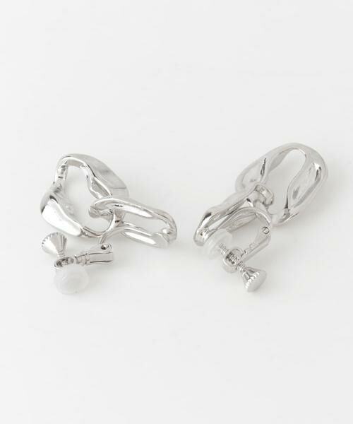 SMELLY / スメリー ピアス・イヤリング | ニュアンスダブルオーバルイヤリング | 詳細4