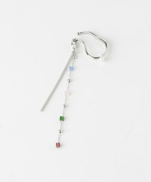 SMELLY / スメリー ピアス・イヤリング | カラービジューチェーンイヤカフ | 詳細4