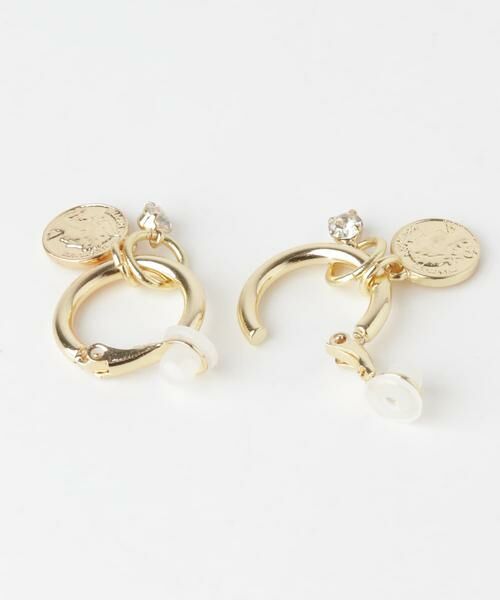 SMELLY / スメリー ピアス・イヤリング | コインガラスフープマルチWAYイヤリング | 詳細5