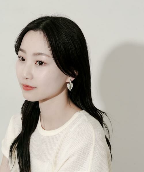 SMELLY / スメリー ピアス・イヤリング | ハートマットイヤリング | 詳細5