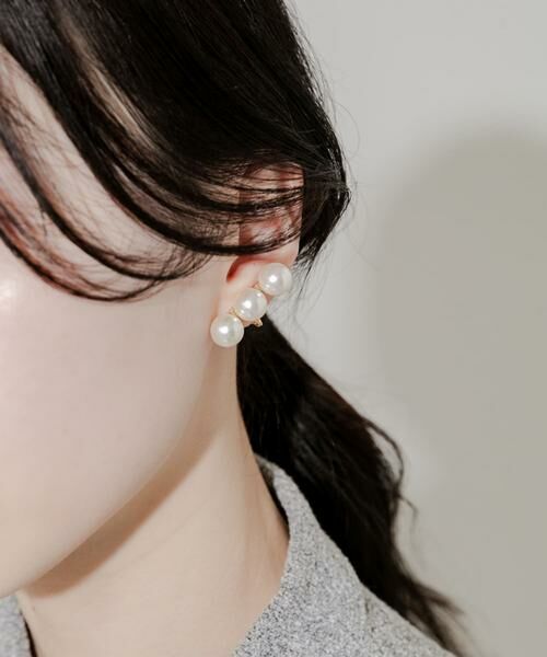 SMELLY / スメリー ピアス・イヤリング | パールラインイヤリング | 詳細1