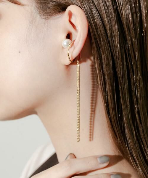 SMELLY / スメリー ピアス・イヤリング | パールツイストチェーンイヤカフ | 詳細2