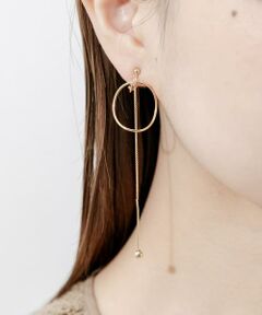 SMELLY / スメリー ピアス・イヤリング | メタルサークルチェーンバーイヤリング