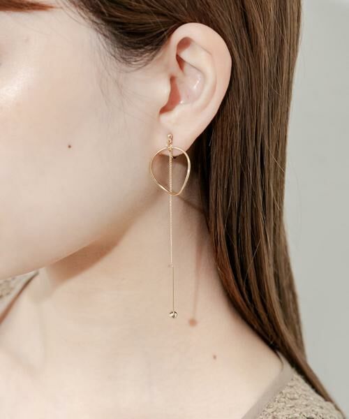 SMELLY / スメリー ピアス・イヤリング | メタルサークルチェーンバーイヤリング | 詳細1