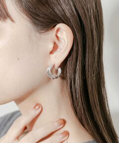 SMELLY / スメリー ピアス・イヤリング | ダブルウェーブフープイヤリング