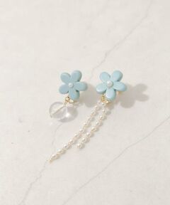 SMELLY / スメリー ピアス・イヤリング | カラーフラワーアシメイヤリング
