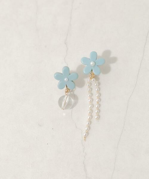 SMELLY / スメリー ピアス・イヤリング | カラーフラワーアシメイヤリング | 詳細1