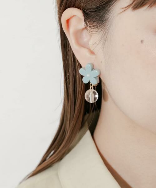 SMELLY / スメリー ピアス・イヤリング | カラーフラワーアシメイヤリング | 詳細4