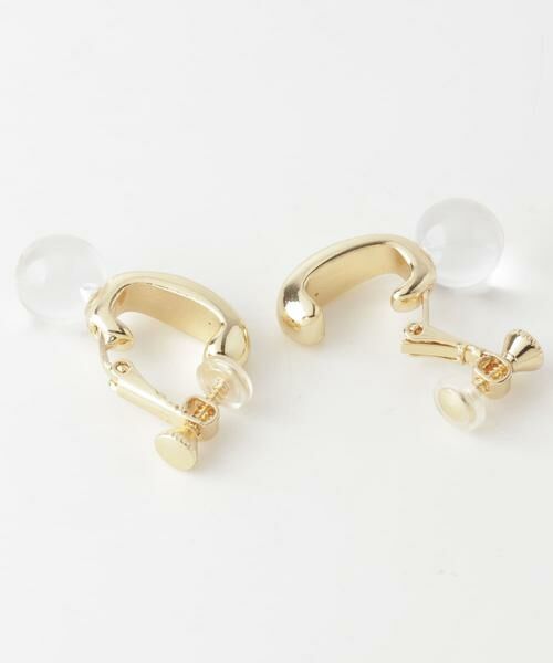 SMELLY / スメリー ピアス・イヤリング | ドロップクリアボールメタルイヤリング | 詳細6