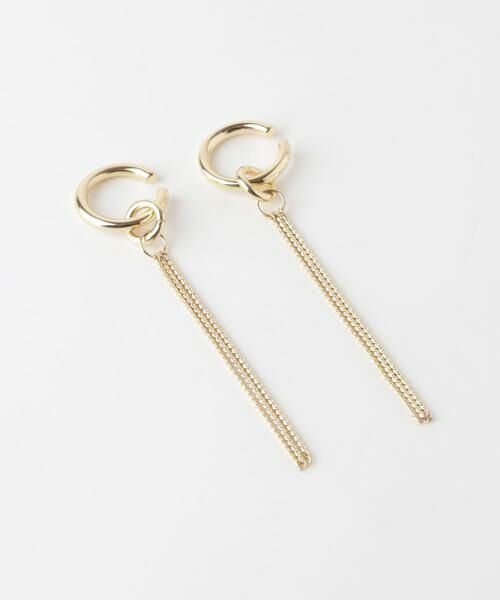 SMELLY / スメリー ピアス・イヤリング | ドロップロングチェーンイヤカフ | 詳細4