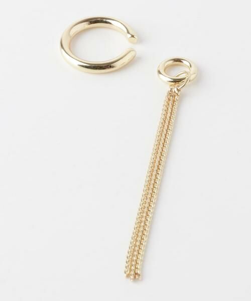 SMELLY / スメリー ピアス・イヤリング | ドロップロングチェーンイヤカフ | 詳細5