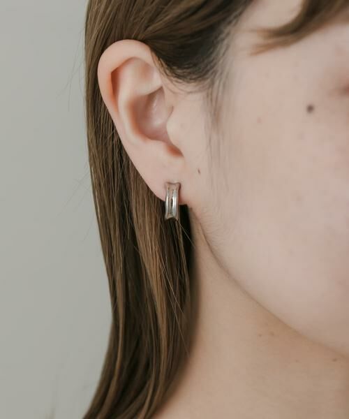 SMELLY / スメリー ピアス・イヤリング | ニュアンスメタルフープクリップイヤリング | 詳細8