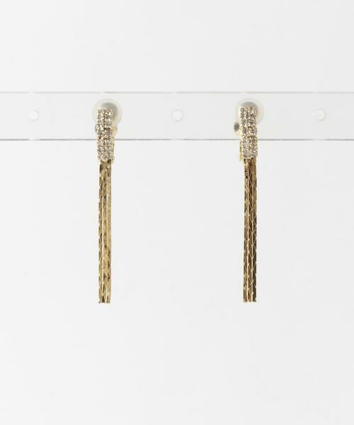 SMELLY / スメリー ピアス・イヤリング | ビジューメタルフリンジイヤリング | 詳細5