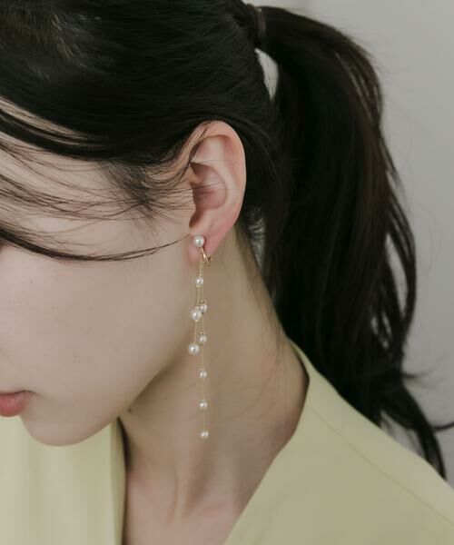SMELLY / スメリー ピアス・イヤリング | パールロングチェーンイヤリング | 詳細2