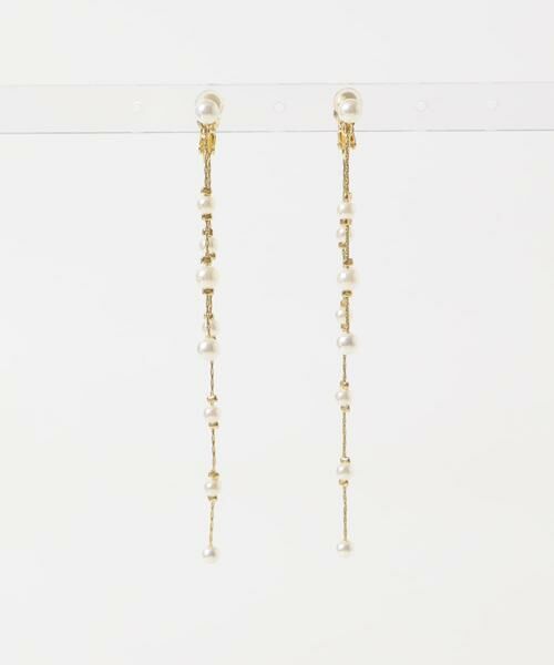 SMELLY / スメリー ピアス・イヤリング | パールロングチェーンイヤリング | 詳細4