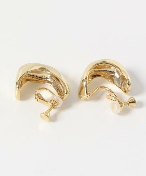 SMELLY / スメリー ピアス・イヤリング | ニュアンスワイドフープイヤリング | 詳細4