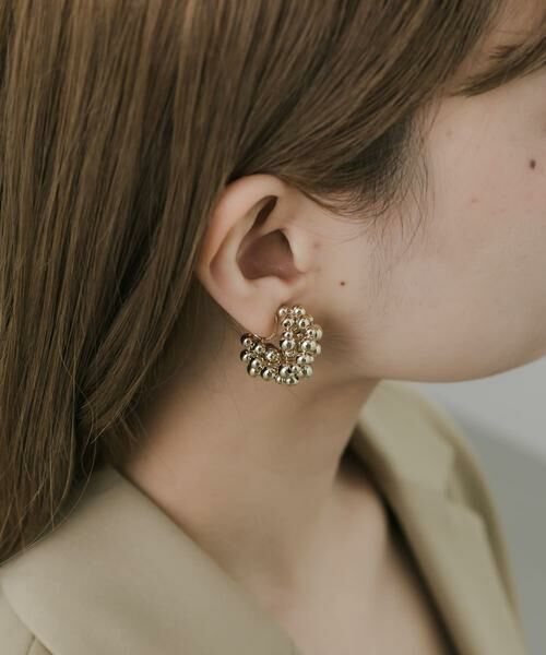 SMELLY / スメリー ピアス・イヤリング | メタルビーズフープイヤリング | 詳細2