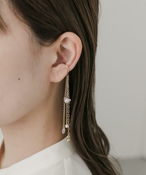 SMELLY / スメリー ピアス・イヤリング | トリプルチェーンイヤカフ | 詳細2