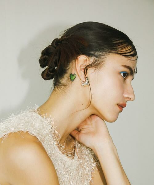 SMELLY / スメリー ピアス・イヤリング | ニュアンスカーブプックリイヤリング | 詳細9