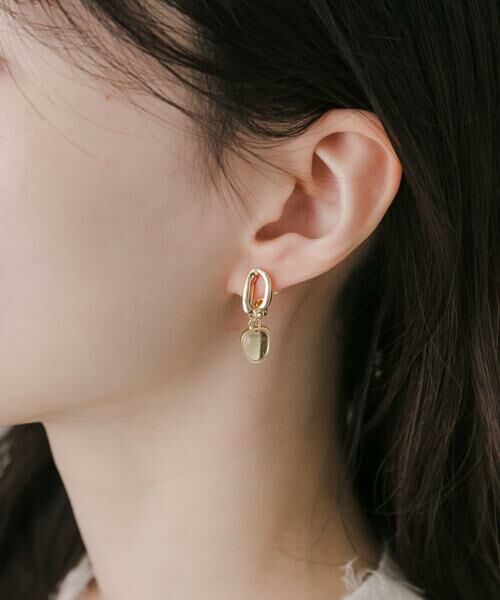 SMELLY / スメリー ピアス・イヤリング | オーバルクリアドロップイヤリング | 詳細2