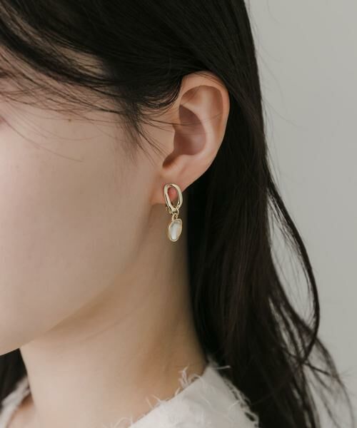 SMELLY / スメリー ピアス・イヤリング | オーバルクリアドロップイヤリング | 詳細4