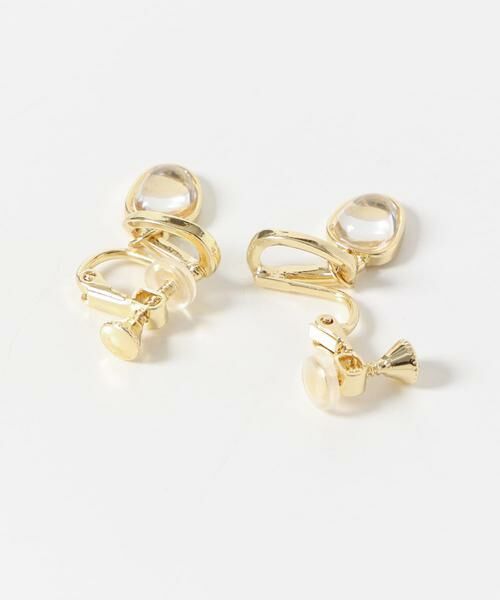 SMELLY / スメリー ピアス・イヤリング | オーバルクリアドロップイヤリング | 詳細7