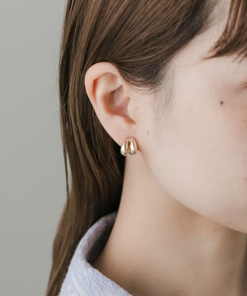 SMELLY / スメリー ピアス・イヤリング | ダブルメタルモチーフイヤリング | 詳細3