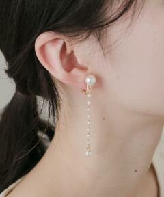 SMELLY / スメリー ピアス・イヤリング | パールグラデーションチェーンイヤリング