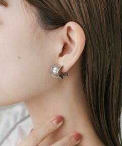 SMELLY / スメリー ピアス・イヤリング | ニュアンスメタルワイドフープイヤリング