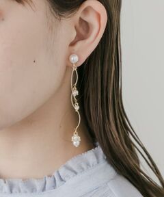 SMELLY / スメリー ピアス・イヤリング | ウェーブパールシャワーイヤリング