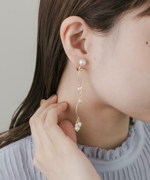 SMELLY / スメリー ピアス・イヤリング | ウェーブパールシャワーイヤリング | 詳細2