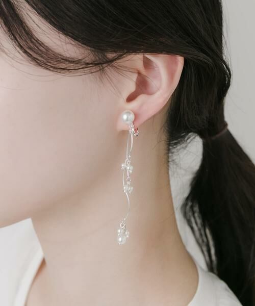 SMELLY / スメリー ピアス・イヤリング | ウェーブパールシャワーイヤリング | 詳細6