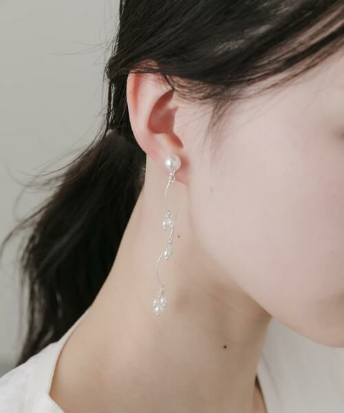 SMELLY / スメリー ピアス・イヤリング | ウェーブパールシャワーイヤリング | 詳細7
