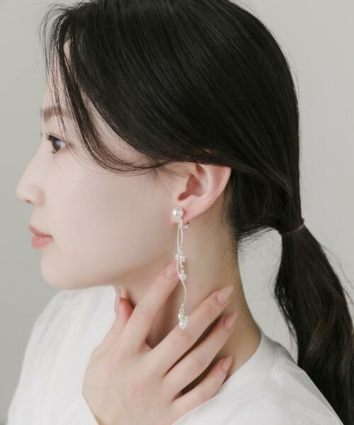 SMELLY / スメリー ピアス・イヤリング | ウェーブパールシャワーイヤリング | 詳細8
