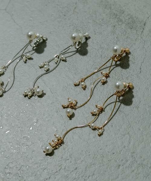 SMELLY / スメリー ピアス・イヤリング | ウェーブパールシャワーイヤリング | 詳細9