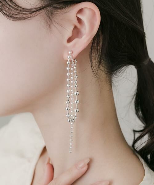 SMELLY / スメリー ピアス・イヤリング | ボールチェーンイヤリング | 詳細2